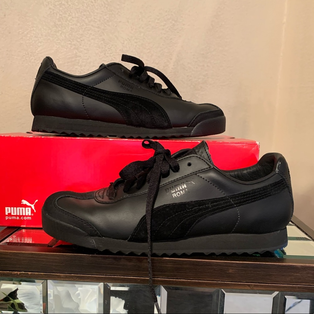 Puma Black/Black Roma Sneaker